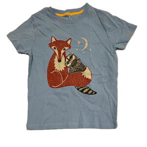Mightly Boys Blue Fox T-Shirt size: 6-14 Years
